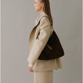 Pulpy hobo bag Suede Chestnut