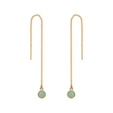 듀 쓰레드 귀걸이-아마조나이트 / Diew Thread Earring - Amazonite