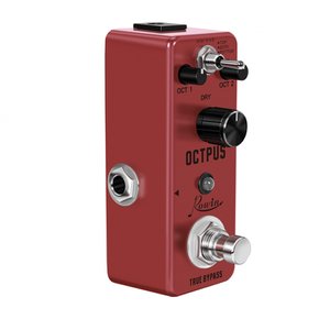 Rowin Octave 일렉트릭 기타 및베이스 용 디지털 Octpus 기타 효과 페달 LEF-3806