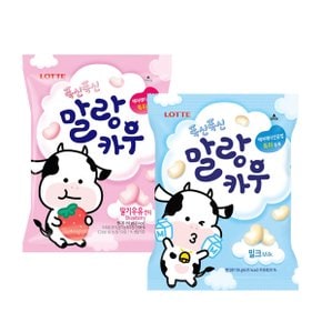 롯데 말랑카우 밀크 79g 6개 + 딸기 79g 6개