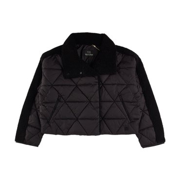 KOLON 코오롱 동절 여성 플리스 하이브리드 패딩 TVJJW24532-BLK