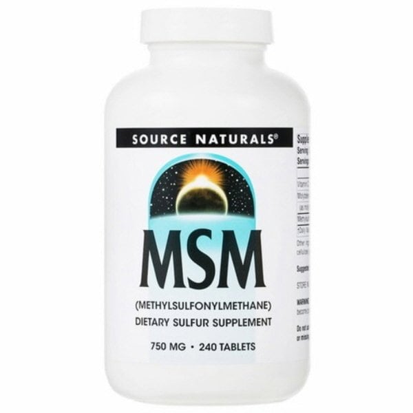소스내츄럴스 MSM 750mg 240정 타블렛 비타민C