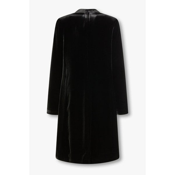 여성 오프센터 클로저 리퀴드 벨벳 코트 A525308517000