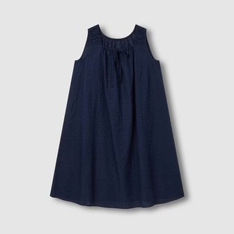 JAJU 여 소프트 시어서커 민소매 파자마 원피스 J206203069056