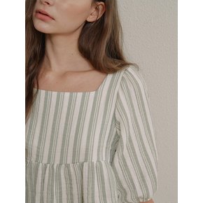 Stripe Pattern Volume One Piece (green)