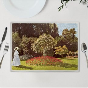 꽃 풍경 작품 주방 테이블 매트 소품 대형 40x40/40x50 클로드 모네 91Picture