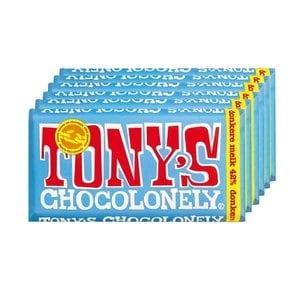 토니스 초코론리 donkere melk 진한 우유 초콜릿 바 180g 6개