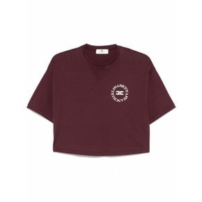 여성 티셔츠 크롭 logoprint MA00646E3 CG3 ROUGE NOIR /9