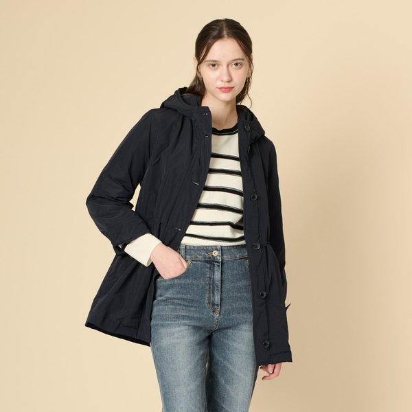 [여주점] 후드 하프기장 패딩 점퍼 B5D9R132