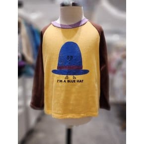 (C)BLUE HAT LONG SLEEVES KIDS TSH(TC43-19)