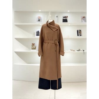 듀엘 [여주점] 여성 캐시미어 블렌디드 하이넥 롱 코트 (L254MSH514)