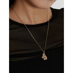 DOUBLE MATIERE NECKLACE_GOLD