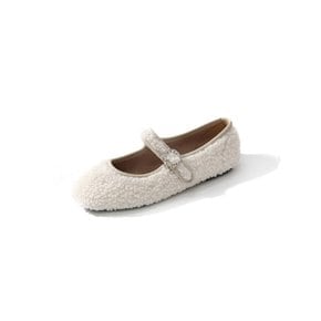 루미 퍼 벨크로 플랫_F1124(4Colors)/Lumi Fur Velcro Flat