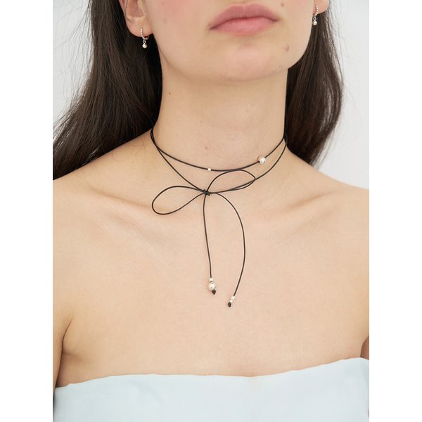 Sea Bubble Leather Necklace