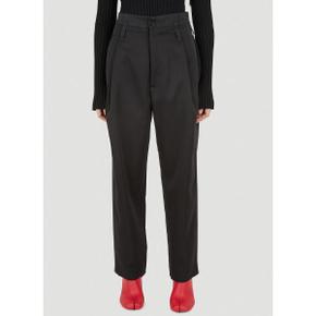 메릴 로게 여성 Pleated Tuxedo Pants Black