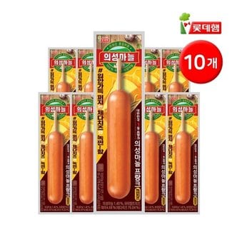 롯데푸드 롯데 의성마늘 프랑크 녹찐 치즈 햄꼬지 65g 10개