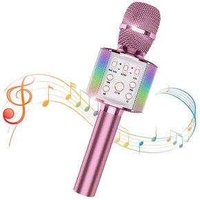 Sky Stone Bluetooth karaoke LED 3200mAh 노래방 마이크 마이크 라이트 첨부 음악 재생 녹음