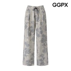 밴딩 패턴 와이드 팬츠 (GP7PT011F)