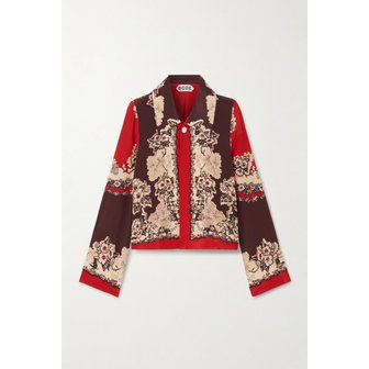 BODE 보디 스토리북 프린트 실크 재킷 46376663162967297