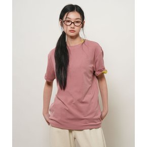 UNISEX 스티치 반팔 티셔츠 [PINK] / GF2UTS013-WOMAN