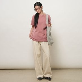 UNISEX 스티치 반팔 티셔츠 [PINK] / GF2UTS013-WOMAN