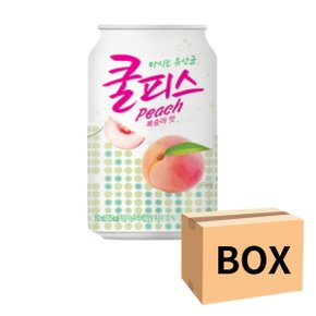 동원 쿨피스 캔 뚱캔 음료수 복숭아 350ML 대용량 24개 1박스