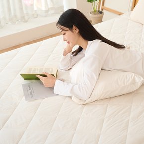 뉴질랜드 양모 100% 60수 고밀도 순면 침대패드 K
