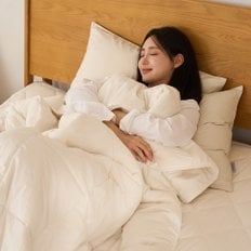 뉴질랜드 양모 100% 60수 고밀도 순면 침대패드 K