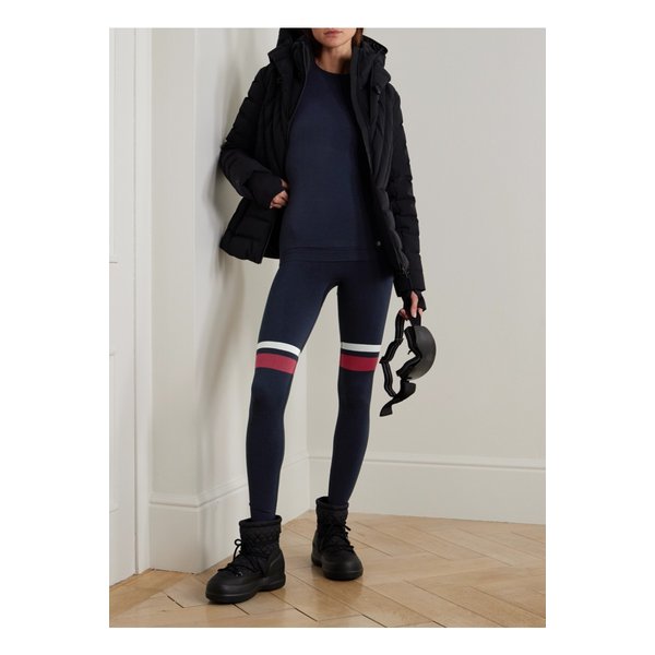 팔케 맥시멈 웜 스트라이프  저지 스키 레깅스 네이비 46376663162900046