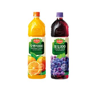  델몬트 오렌지 1.5L 6입+포도 1.5L 6입