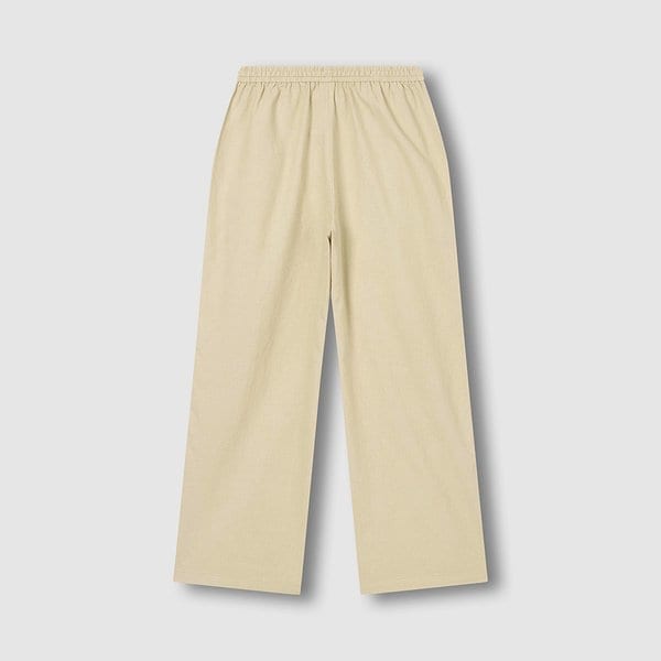 여 리넨 블렌디드 와이드 팬츠 J126201062011