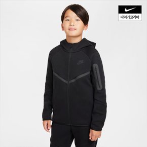 아동 나이키 스포츠웨어 테크 플리스 리틀키즈 풀집 후디 HV5867-010