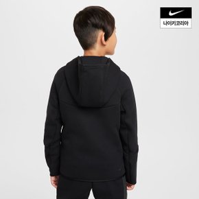 아동 나이키 스포츠웨어 테크 플리스 리틀키즈 풀집 후디 HV5867-010