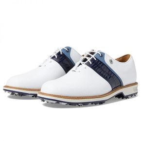 [해외] 989750 남성 골프화 풋조이 Premiere Series - Packard Golf Shoes - White/Navy/Blue