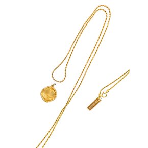 Rope twist chain necklace - GOLD [silver925]