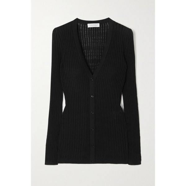 엠마 포인텔 니트 캐시미어 실크 혼방 가디건 블랙 1647597289527648