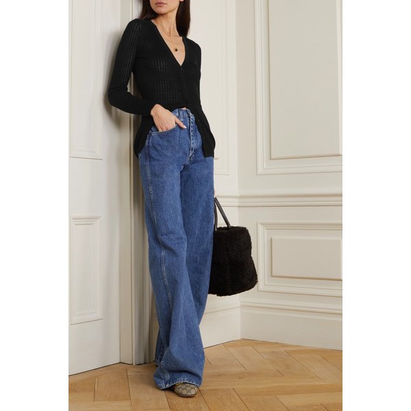 엠마 포인텔 니트 캐시미어 실크 혼방 가디건 블랙 1647597289527648