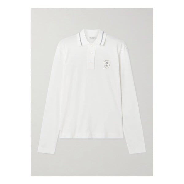 브루넬로쿠치넬리 프린트 코튼 저지 폴로 셔츠 1647597355286490