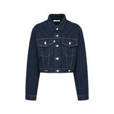 USA TRUCKER JACKET INDIGO  BLUE