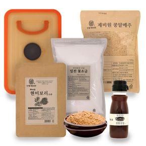 [안동제비원] 된장만들기 세트 7kg (메주,정제염,현미보리가루,생수,씨간장,보관..[33838040]