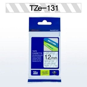 브라더 테이프카트리지 TZ131(12mm Clear Black)_W6F693B