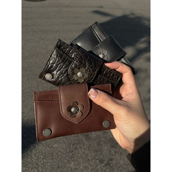 Fleur Card Wallet (Maroon)