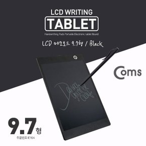 Coms 메모보드 전자노트 9.7형 LCD Black (WDAA274)