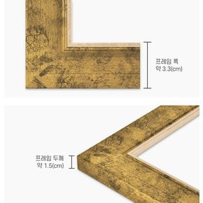 3x5 사진액자 엣지 앤틱골드 가족웨딩인테리어탁상