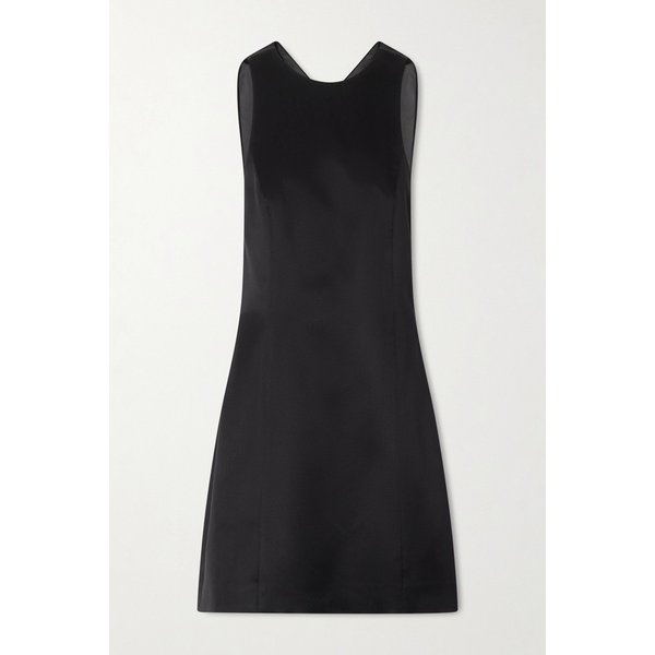 베로니카 드 피안테 소렌 오픈백 실크 미니 원피스 46376663162953460