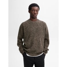 Twisted wool blend knit sweater 00999326706