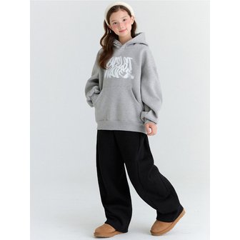 오실롯주니어 [SET] E42 기모 베이직 트위스터 후드 셋업 (그레이/블랙)