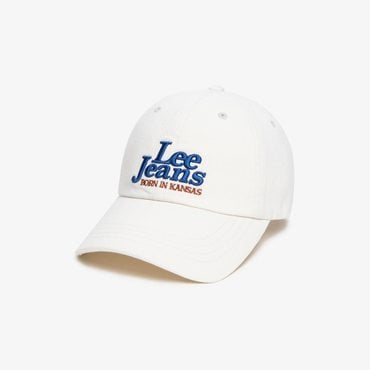 LEE 리진스 레터링 볼캡 아이보리 LE2501CA05IV