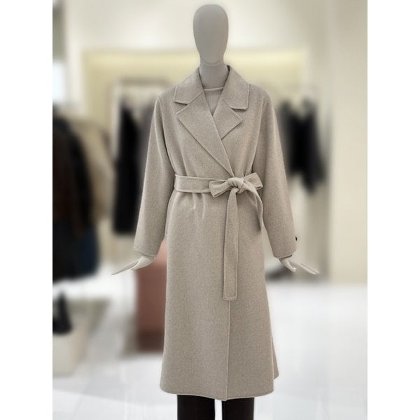 [부산점] [씨씨콜렉트] 벨티드 캐시미어 블렌드 핸드메이드 코트 (E254MSH151)