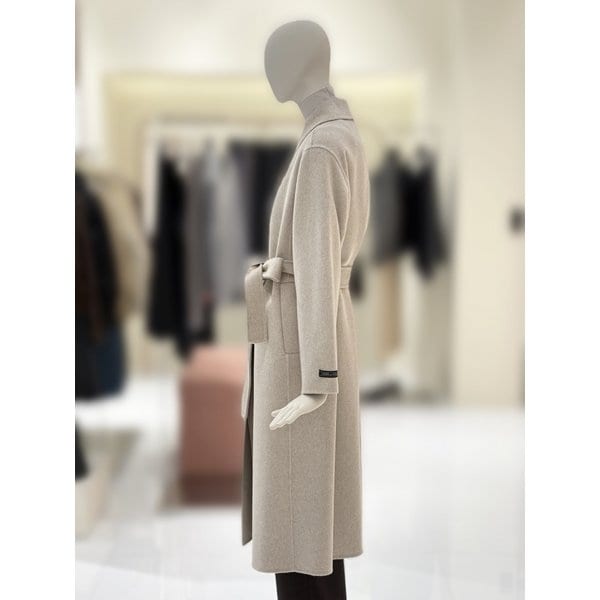 [부산점] [씨씨콜렉트] 벨티드 캐시미어 블렌드 핸드메이드 코트 (E254MSH151)